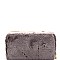 PPW2151-LP Faux Fur Zip-Around Wallet