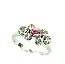 Rhinestone Princes Cut Ring