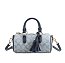 navy Oval Monogram Satchel Bag