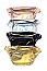 FM-ABG326 HOLOGRAPHIC DOUBLE Pocket Fashion Fanny Pack