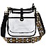 Trendy  Visible Clear Hobo Crossbody Bag with Guitar Strap
