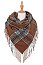 PLAID PATTERN BLANKET TASSEL SCARVES