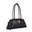 black East West Pad-Lock Shoulder Bag