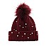 Soft Beanie With Pearl Beads