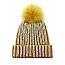 Embellished Stripes Beanie MEZHTK1067