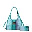 TUORQOISE HANDBAGS CROC